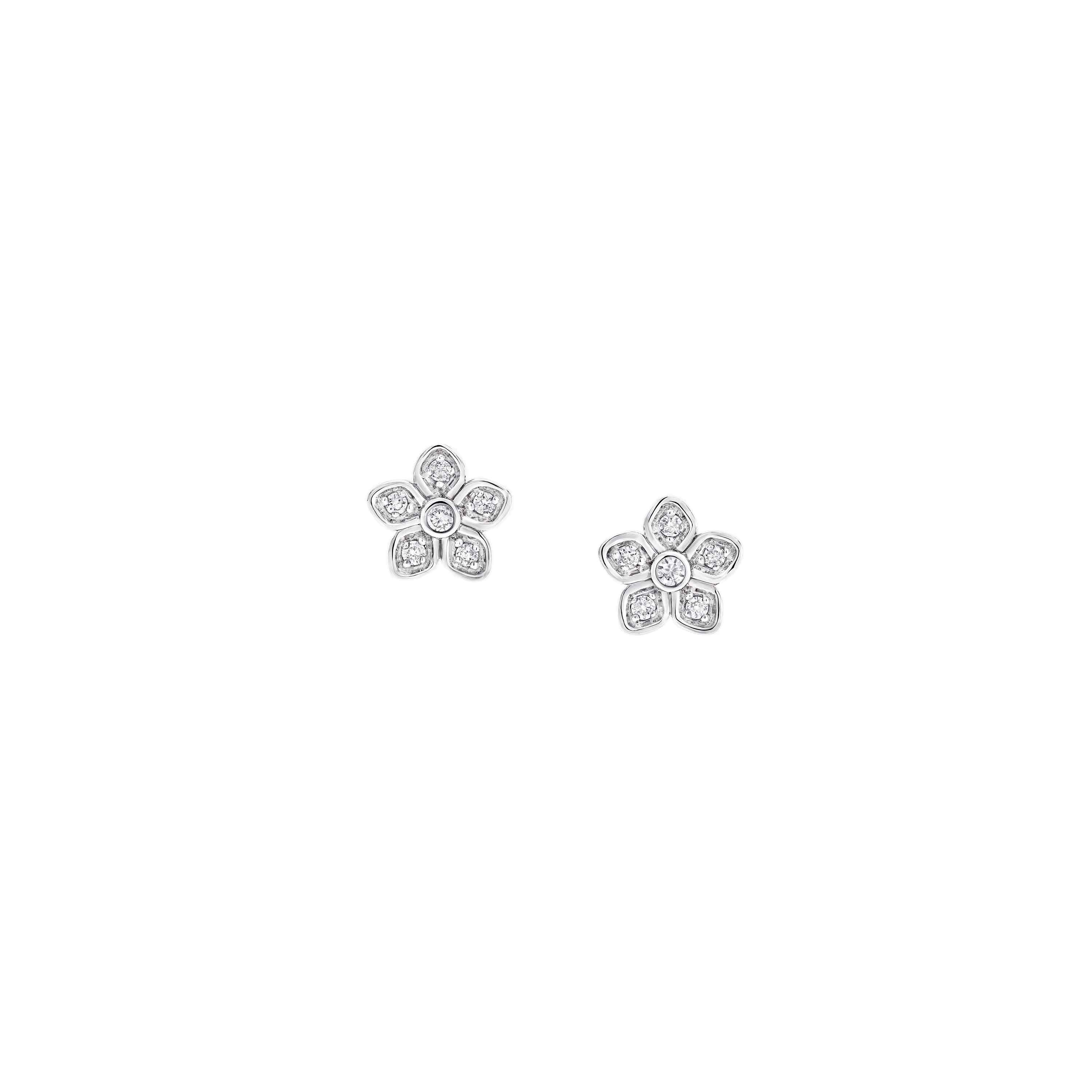 Graff Wild Flower Petite Pavé Diamond Stud Earrings Earrings