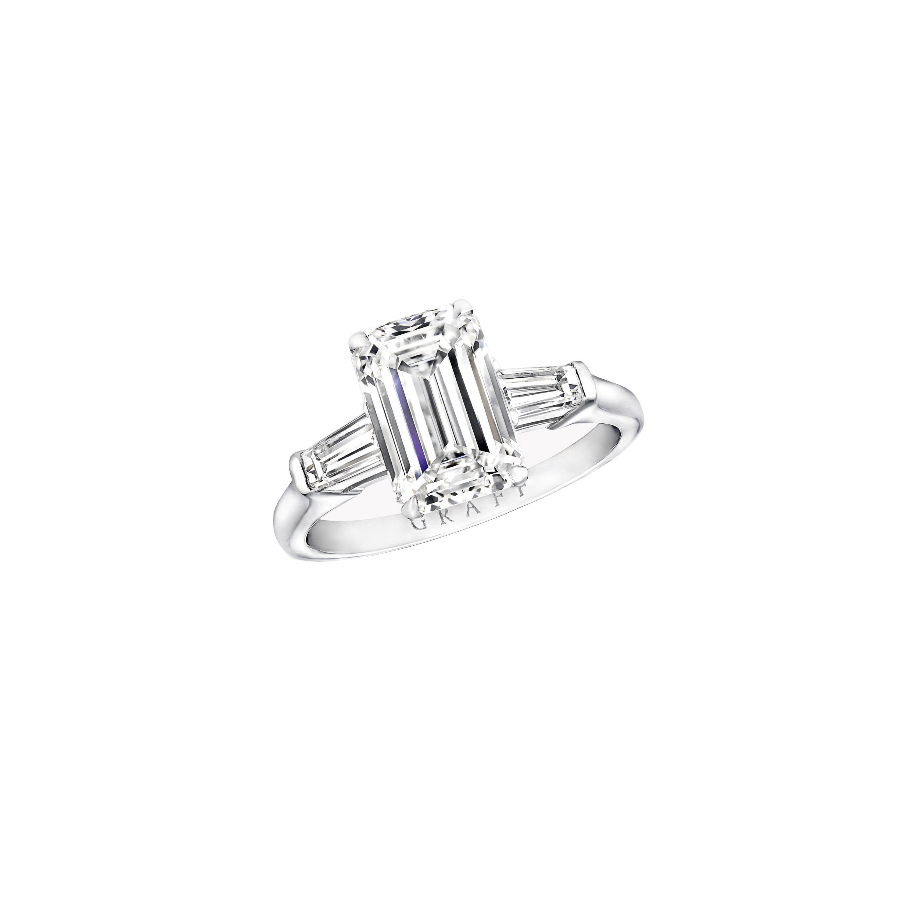 Graff Promise Emerald Cut Diamond Engagement Ring Кольцo