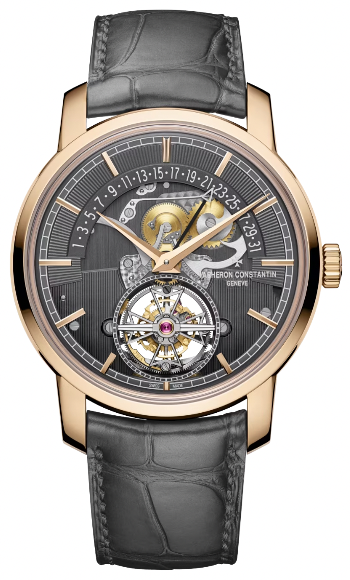 Traditionnelle Biretrograde Tourbillon With Open Face Date