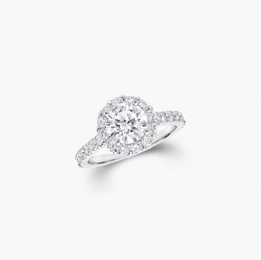 Graff Icon Round Diamond Engagement Ring Ringer