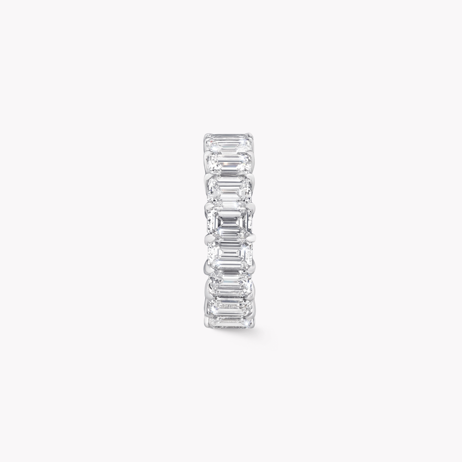 Graff Emerald Cut Diamond Wedding Band Ringe
