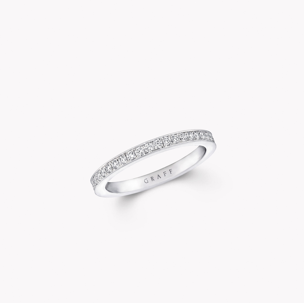 Graff Thread Set Diamond Wedding Band Ring