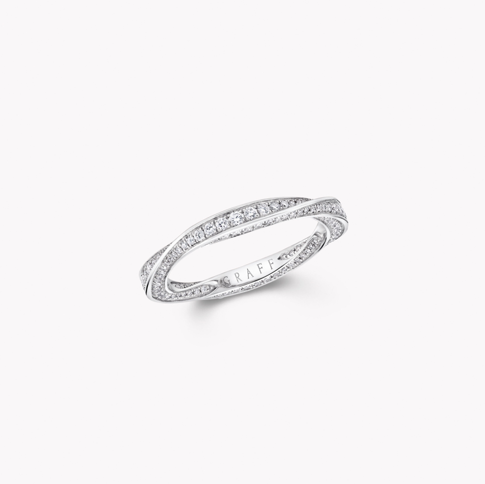 Graff Spiral Pavé Diamond Band Ring