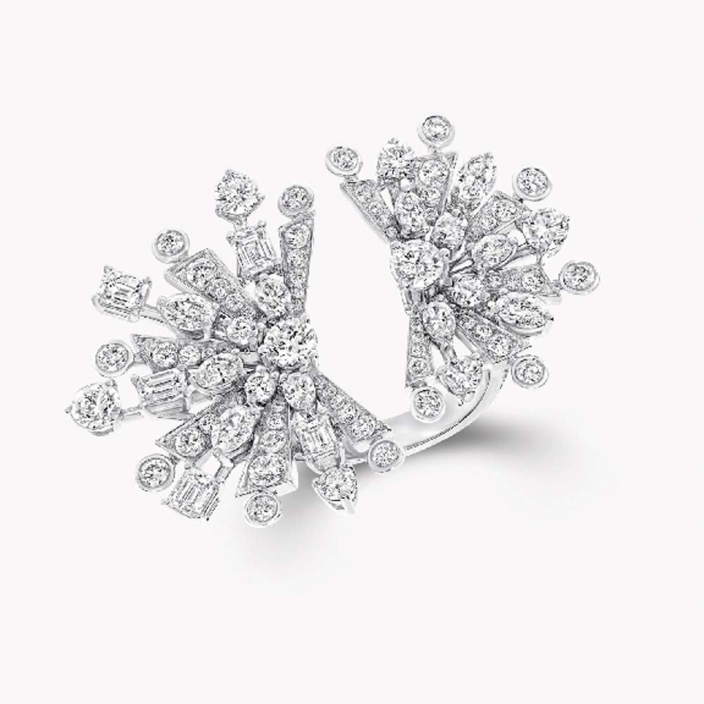 Graff New Dawn Multi-Shape Double Diamond Ring Ringe
