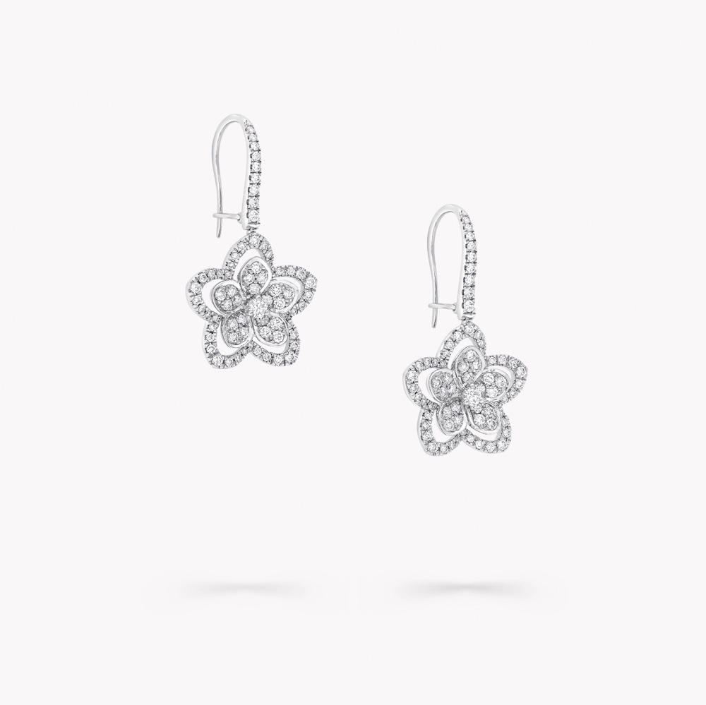 Graff Wild Flower Diamond Earrings Korvakorut