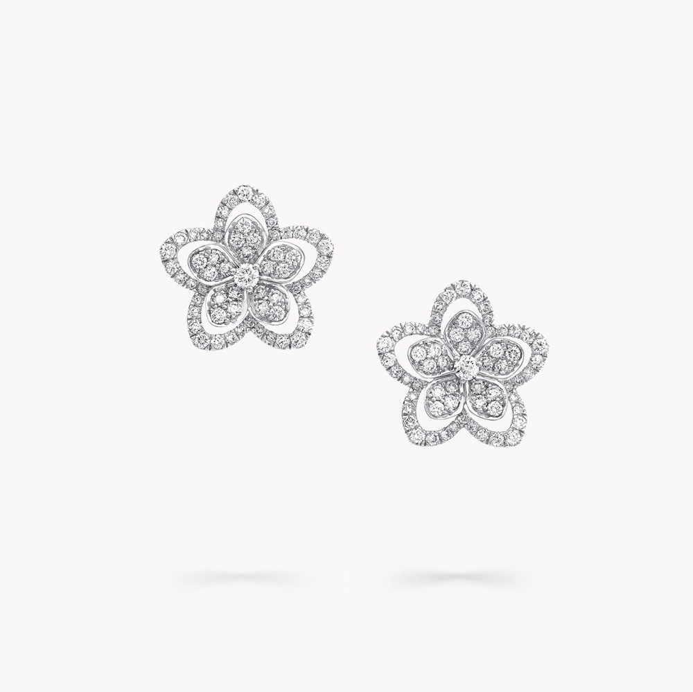 Graff Wild Flower Diamond Stud Earrings Øreringer