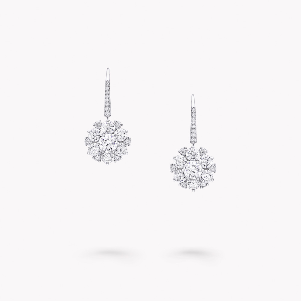 Graff Round Diamond Cluster Earrings Örhängen