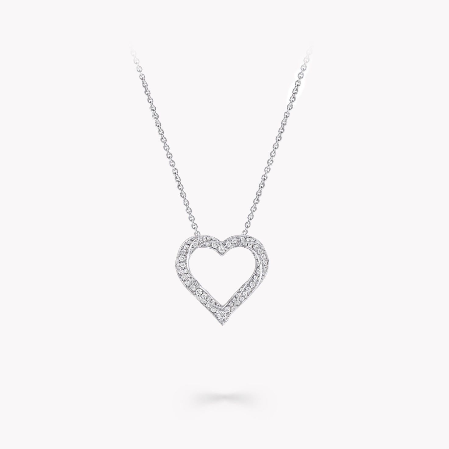 Graff Spiral Heart Silhouette Pavé Diamond Pendant Кулоны и Подвески