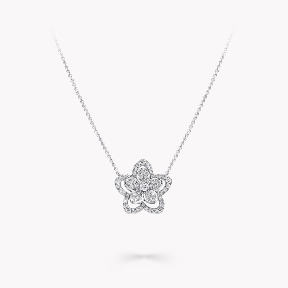 Graff Wild Flower Diamond Pendant Smykker