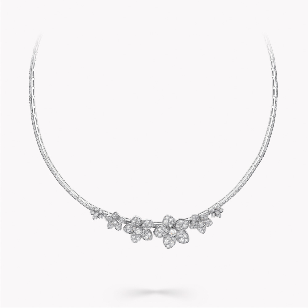 Graff Wild Flower Diamond Necklace Vėriniai