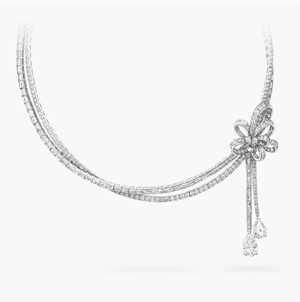 Graff Tilda's Bow Double Strand Diamond High Jewellery Necklace Halskette