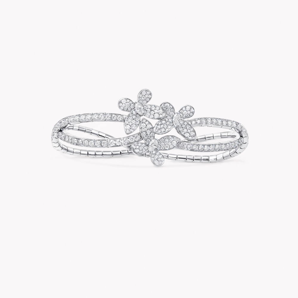 Graff Triple Pavé Butterfly Diamond Bracelet Bracelet