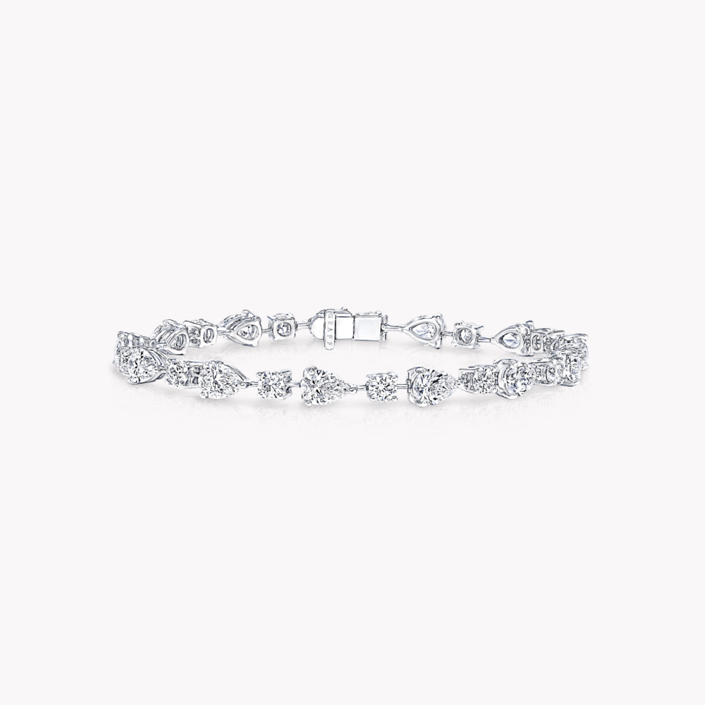 Graff Round and Pear Shape Diamond Bracelet Bracelet