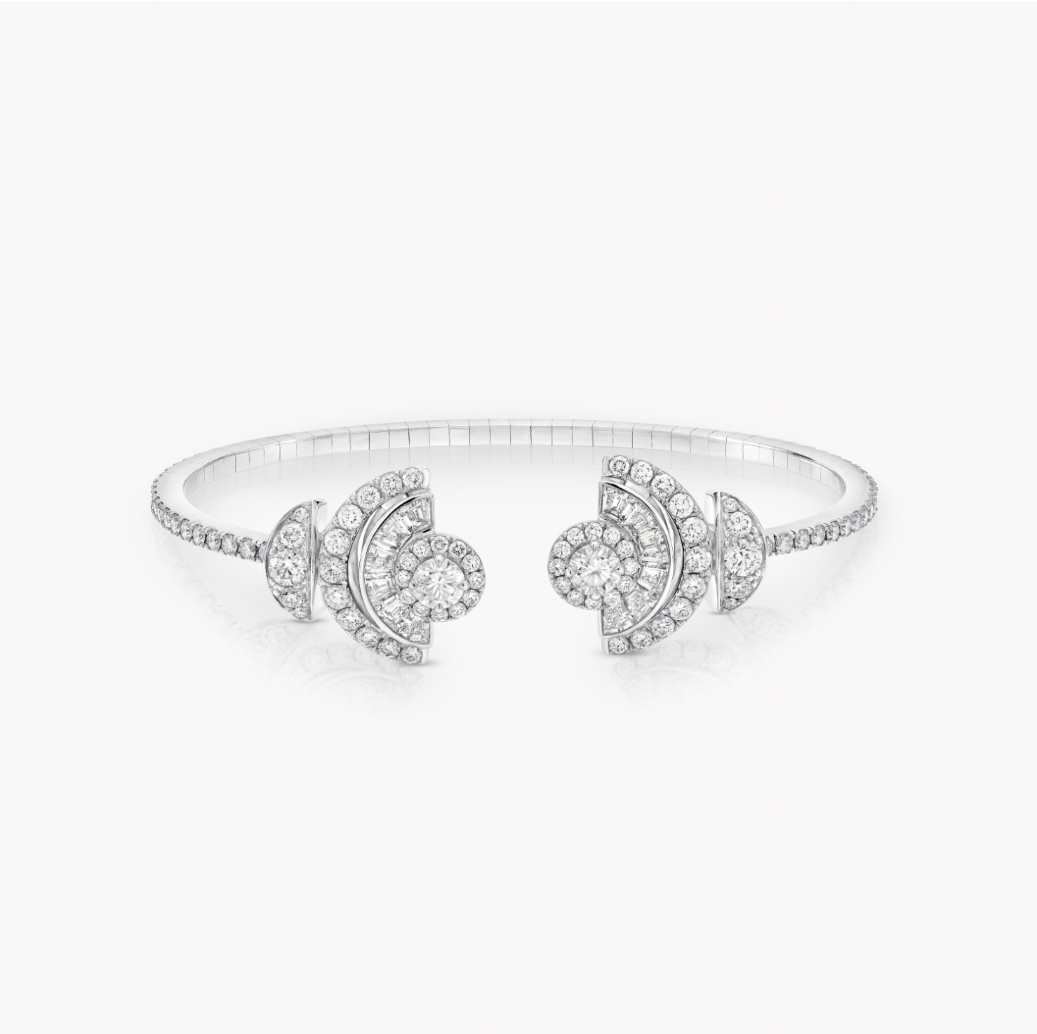 Graff Night Moon Baguette Cut Diamond Bangle Apyrankės