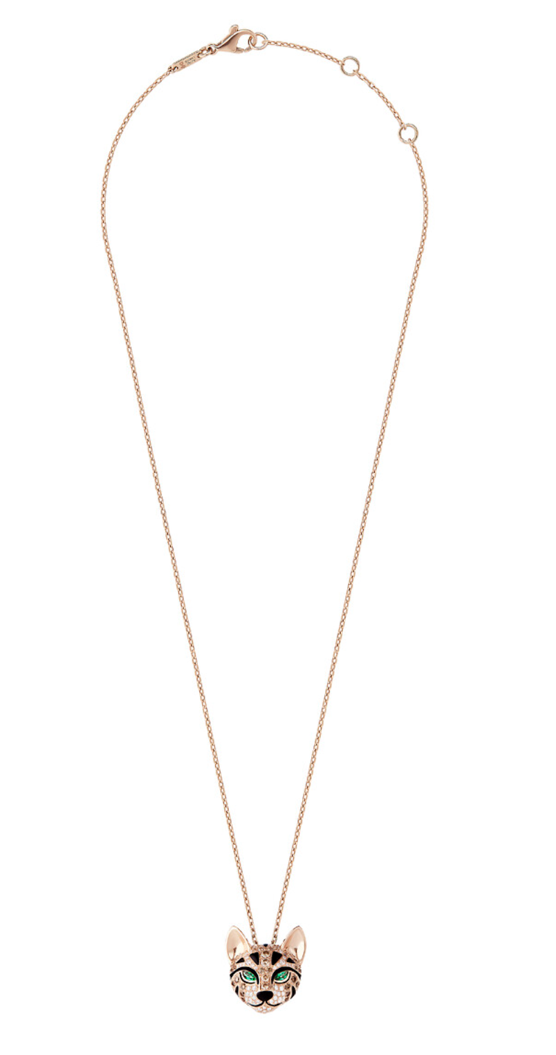 Boucheron Fuzzy, The Leopard Cat Pendant Naszyjniki