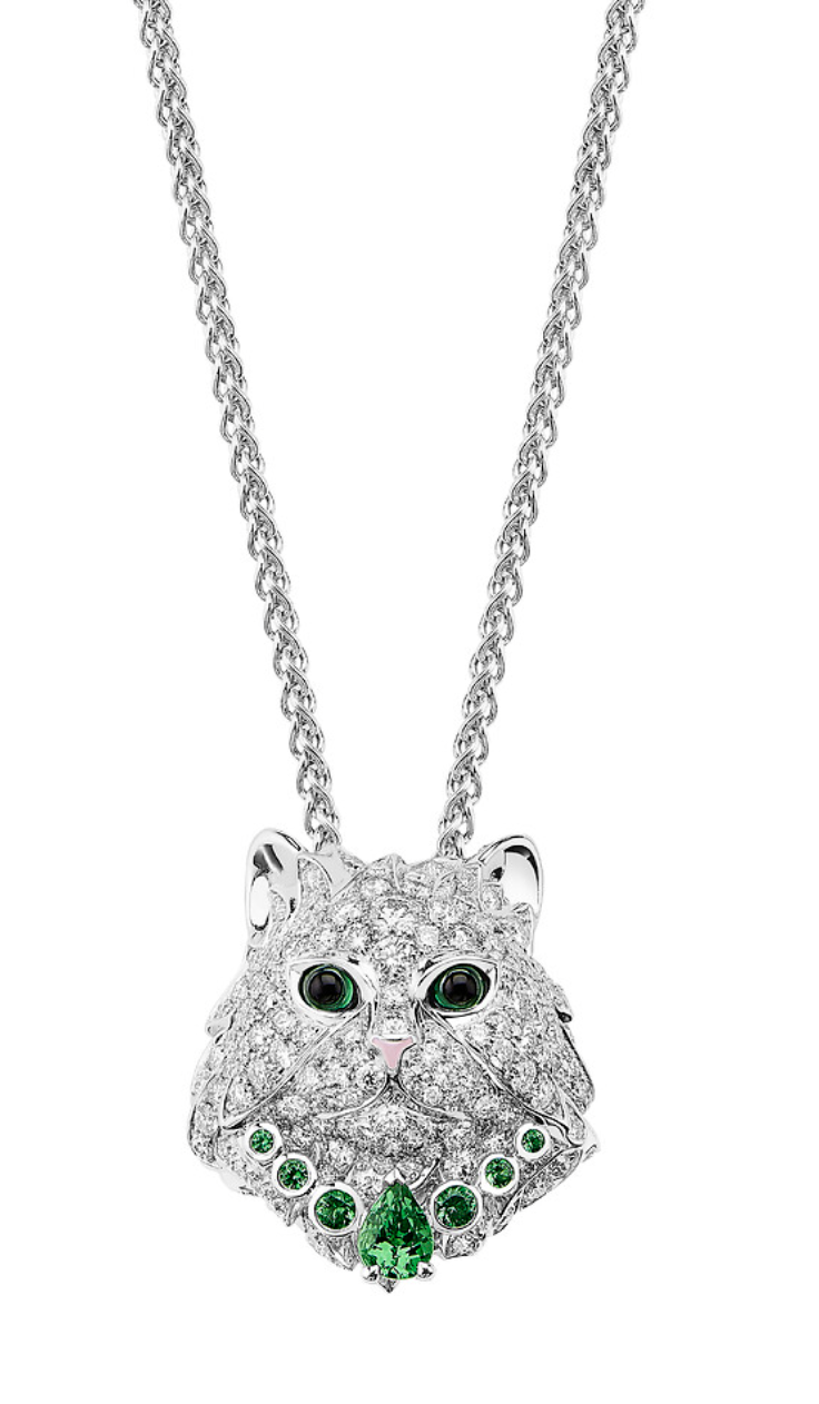 Boucheron Vladimir, The Cat Pendant Halsband