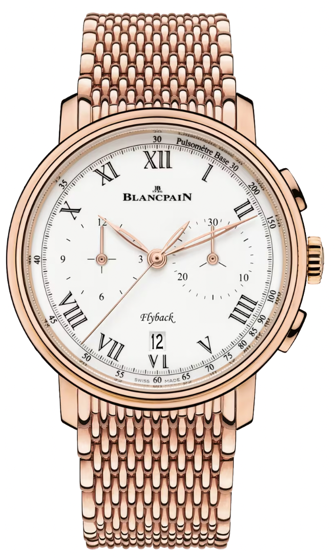 Villeret Chronographe Flyback Pulsometre Blancpain 6680F 3631 MMB