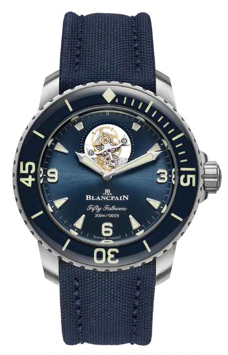 Fifty Fathoms Tourbillon 8 Jours Blancpain 5025 12B40 O52B