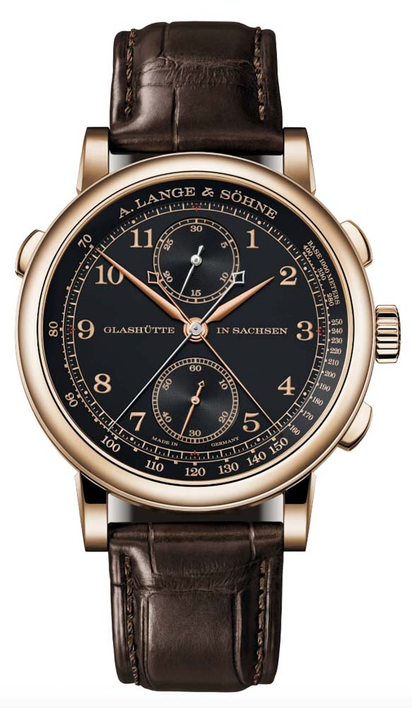 A. Lange & Sohne 1815 Rattrapante Honeygold “Homage to F. A. Lange”