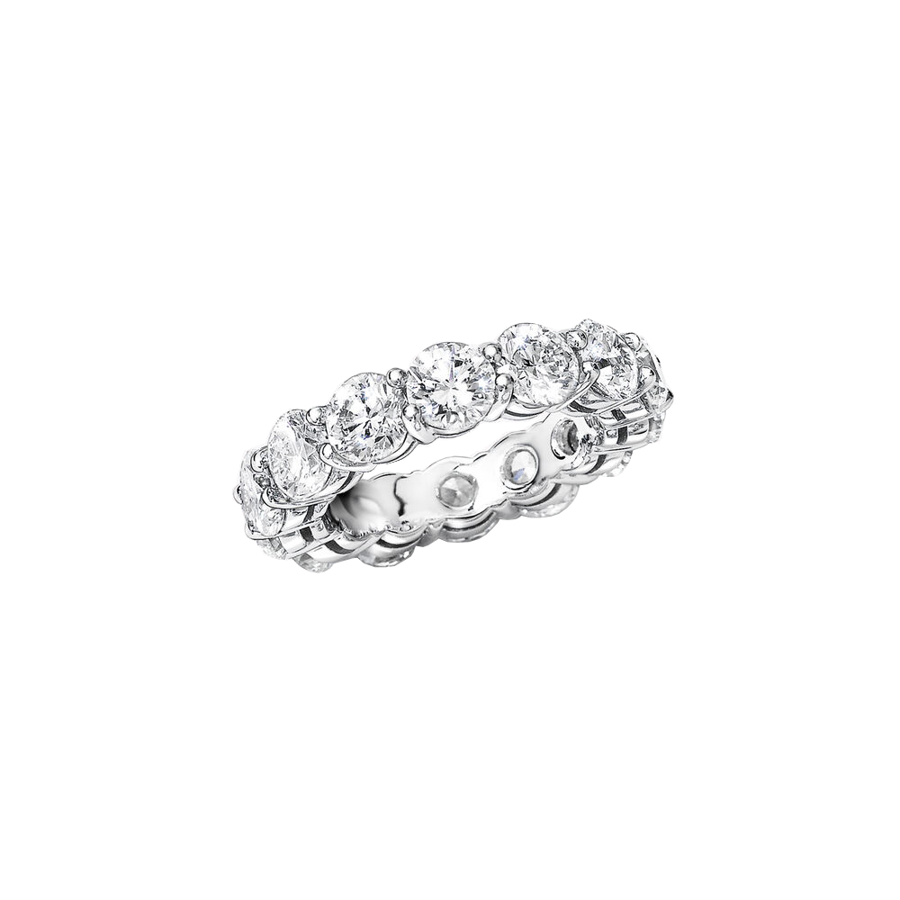 Graff Shared Claw Round Diamond Wedding Band (Size 50) Ringa