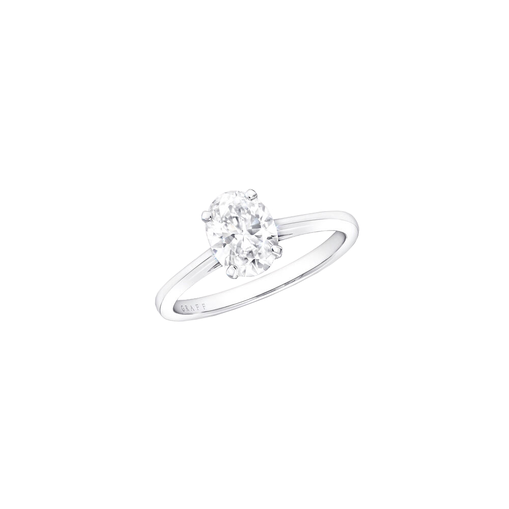Graff Paragon Oval Diamond Engagement Ring Ring