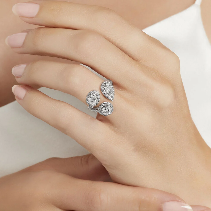 Graff Icon Diamond Three Stone Ring (Size 50) Ringer