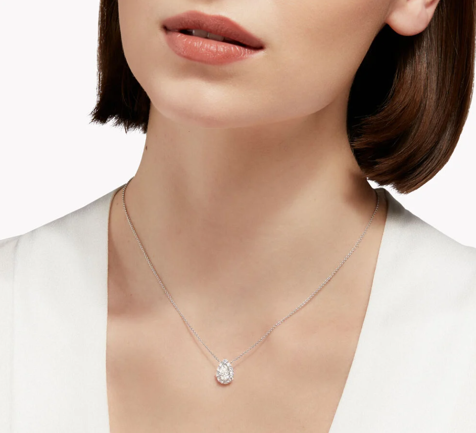 Graff Icon Pear Shape Diamond Pendant Necklace