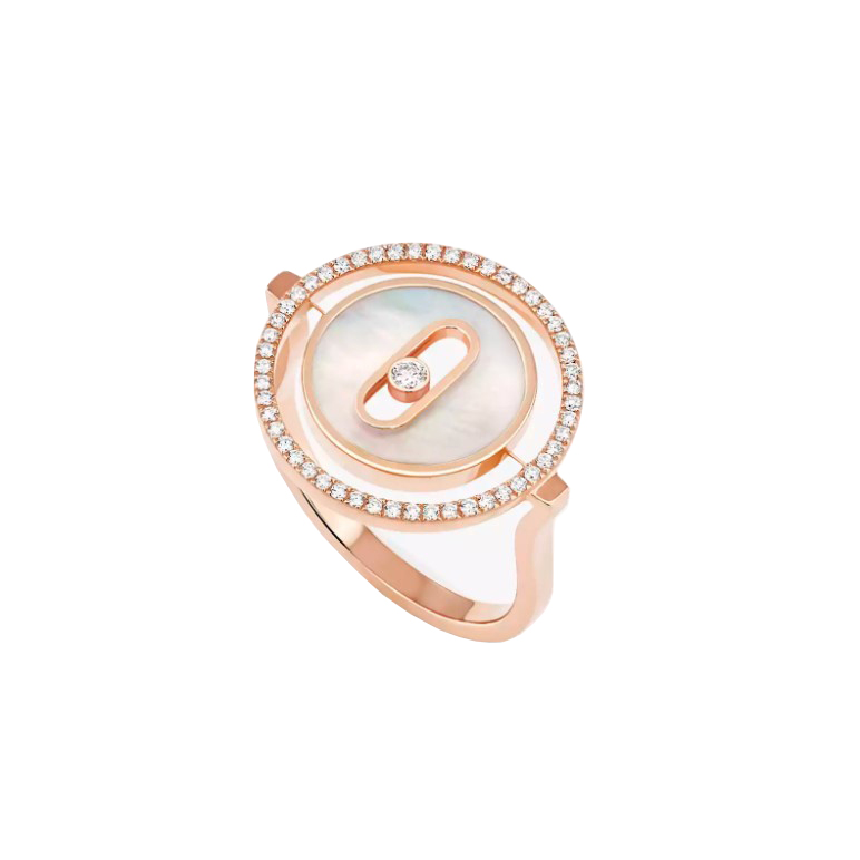 Messika Lucky Move SM White Mother-of-Pearl Ring