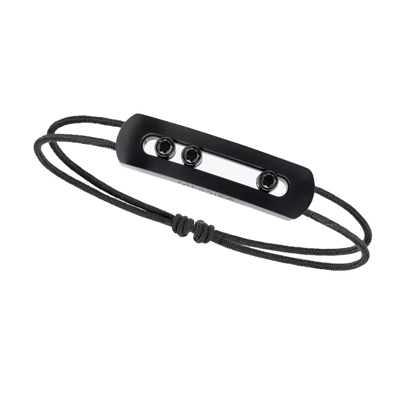 Messika Move Titanium XL Black Cord Bracelet