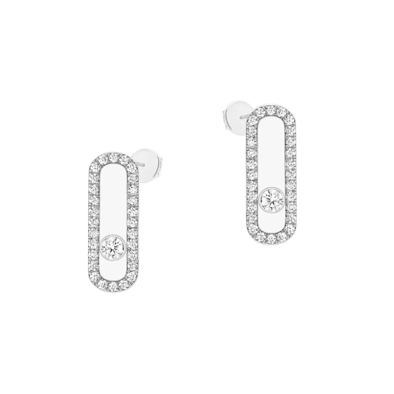 Messika Move Uno Diamond Pavé Earrings Earrings