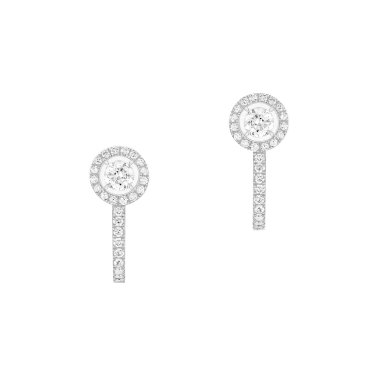 Messika  Joy Hoop Earrings Round Diamonds 2x0.10ct Earrings