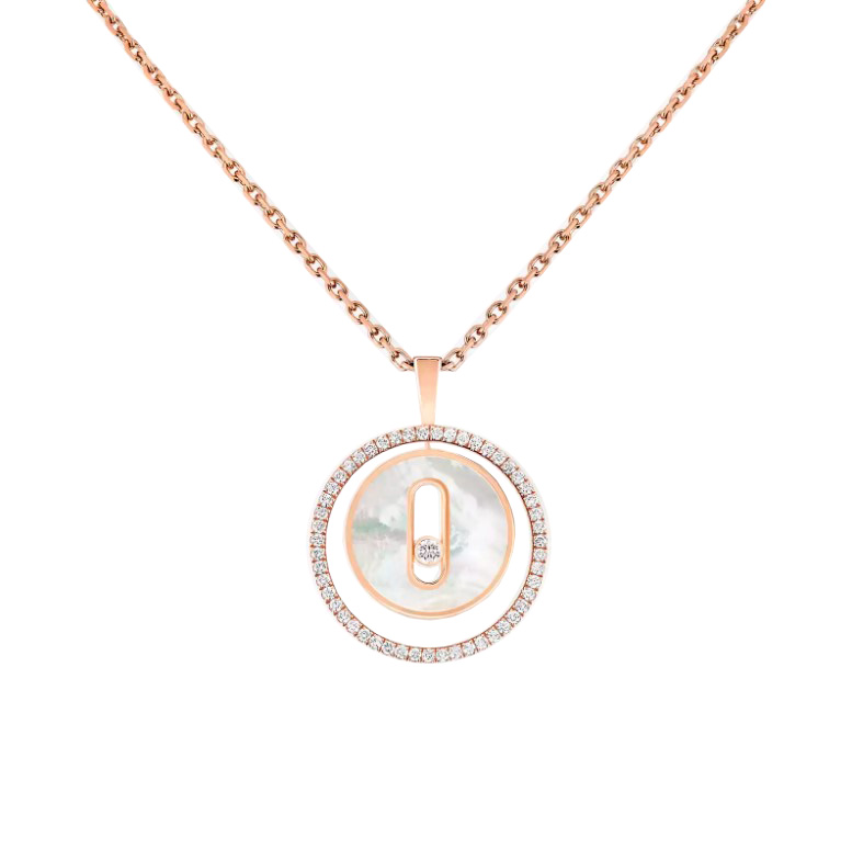 Messika White Mother-of-Pearl Lucky Move SM Necklace Necklace