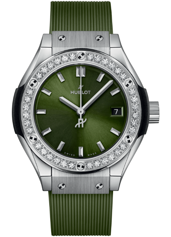 Hublot classic fusion titanium green best sale