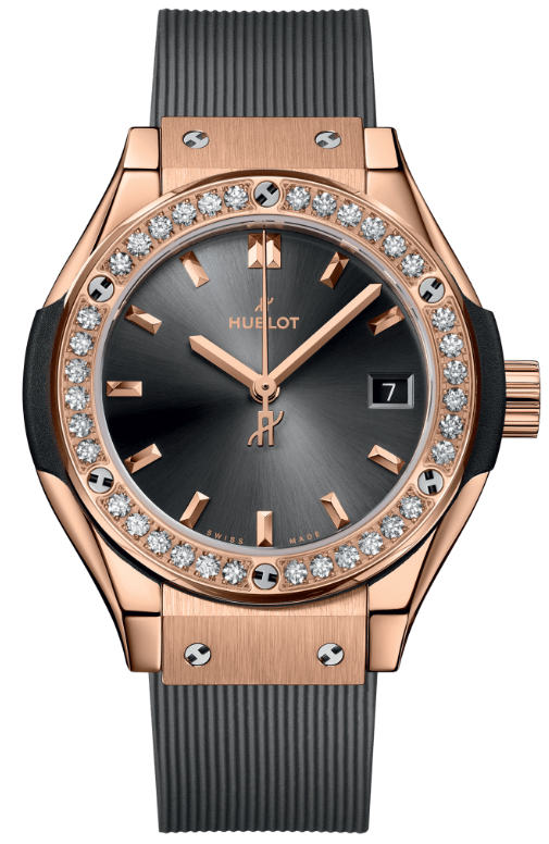 Hublot Classic Fusion 29 Racing Grey King Gold Diamonds