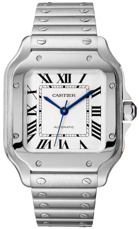 cartier santos medium steel