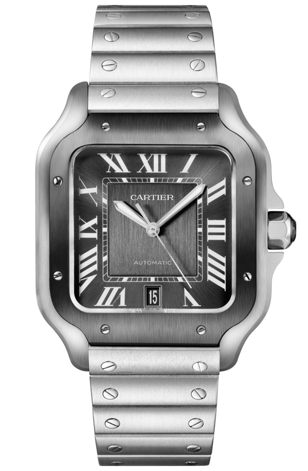 cartier santos large black